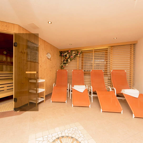 Sauna and relaxation room